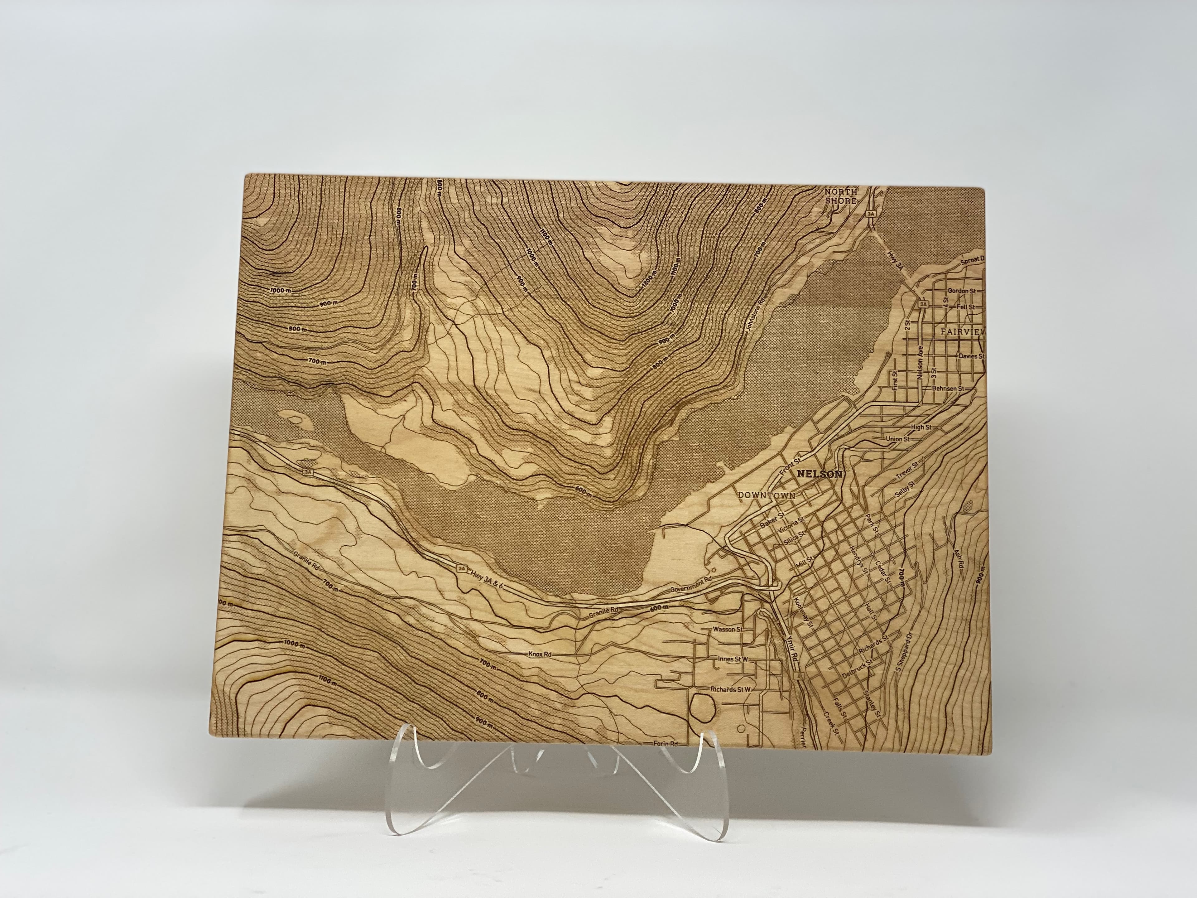 Nelson Map Cutting Board 2