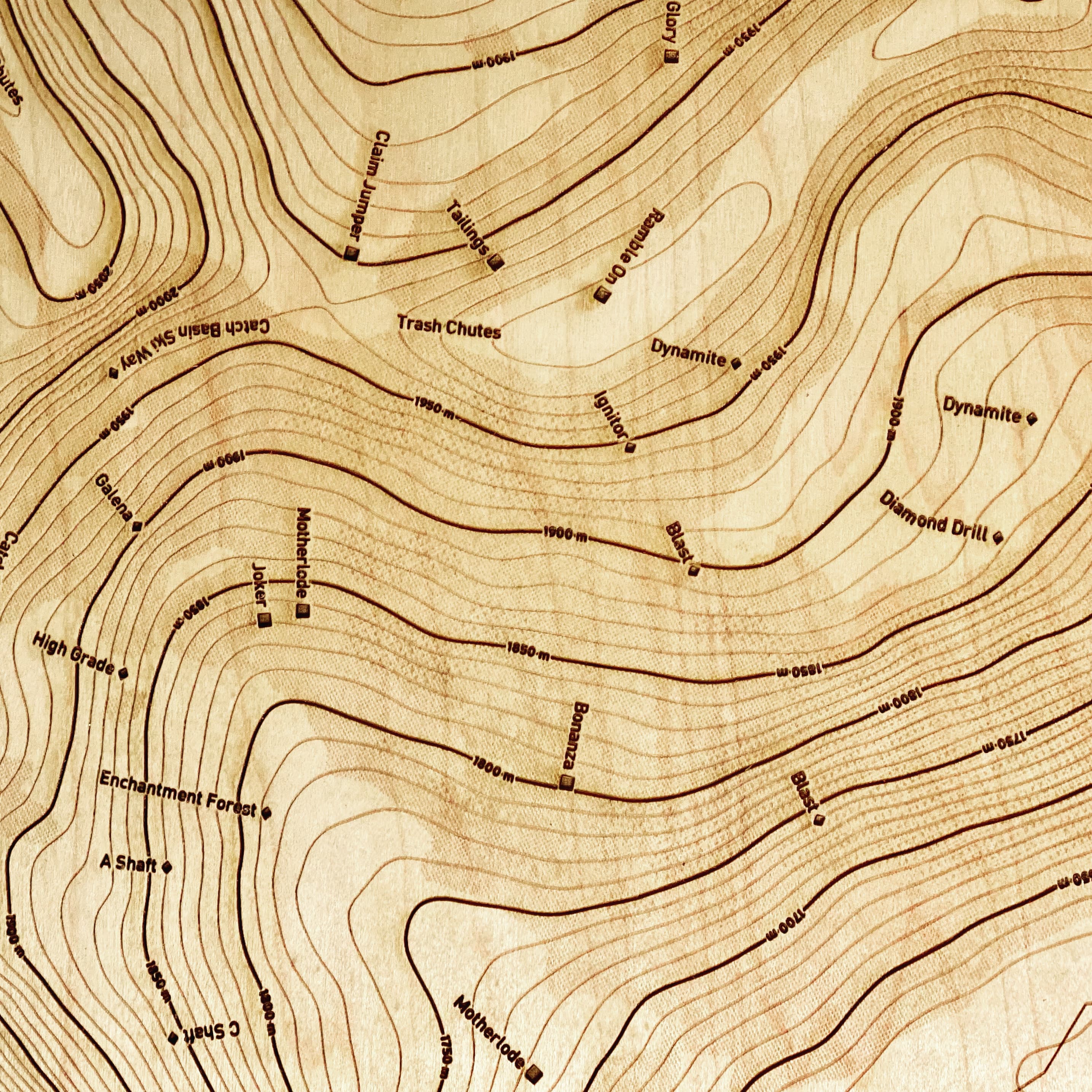 Custom Map Cribbage Board 4