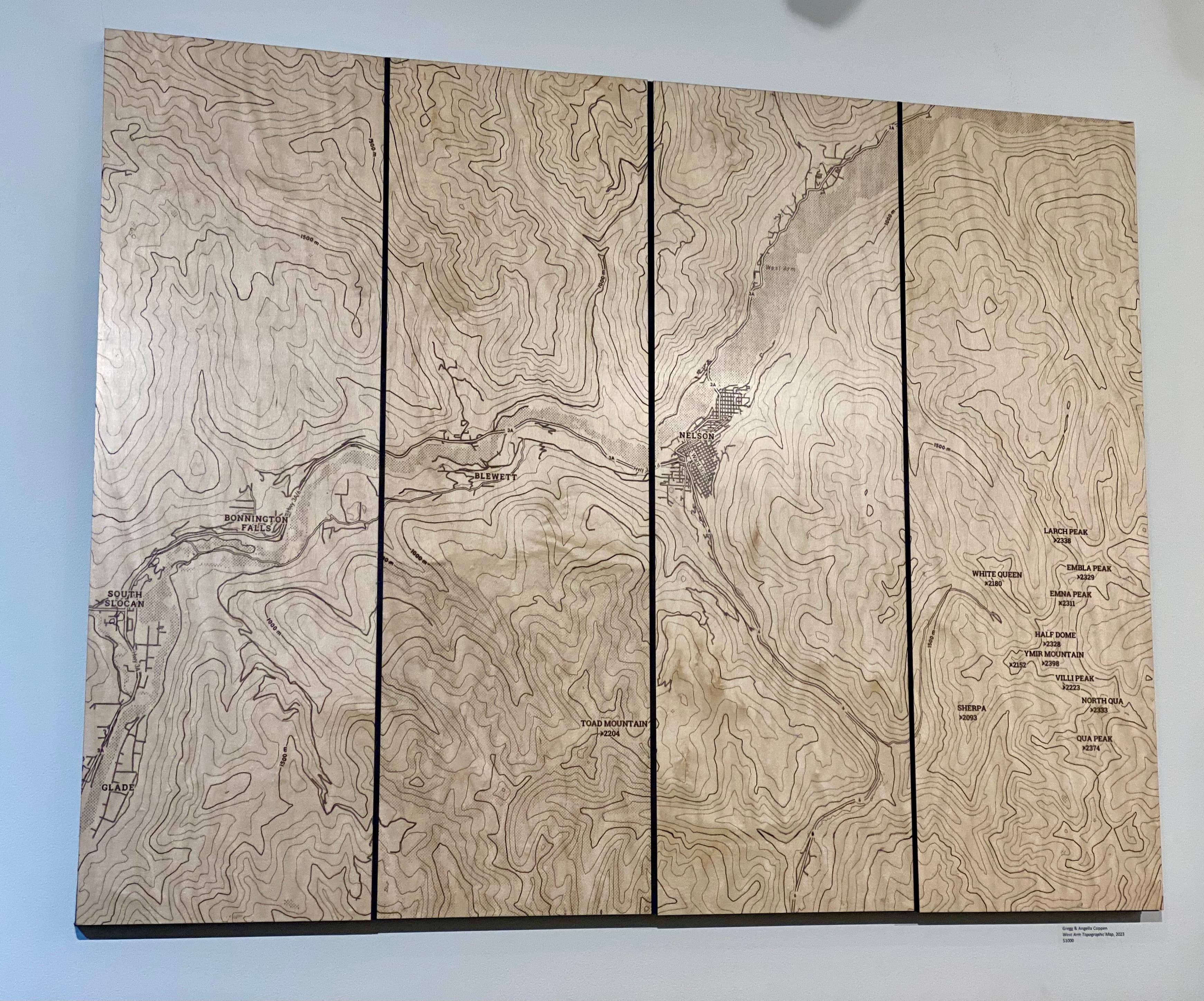 West Arm Kootenays Map