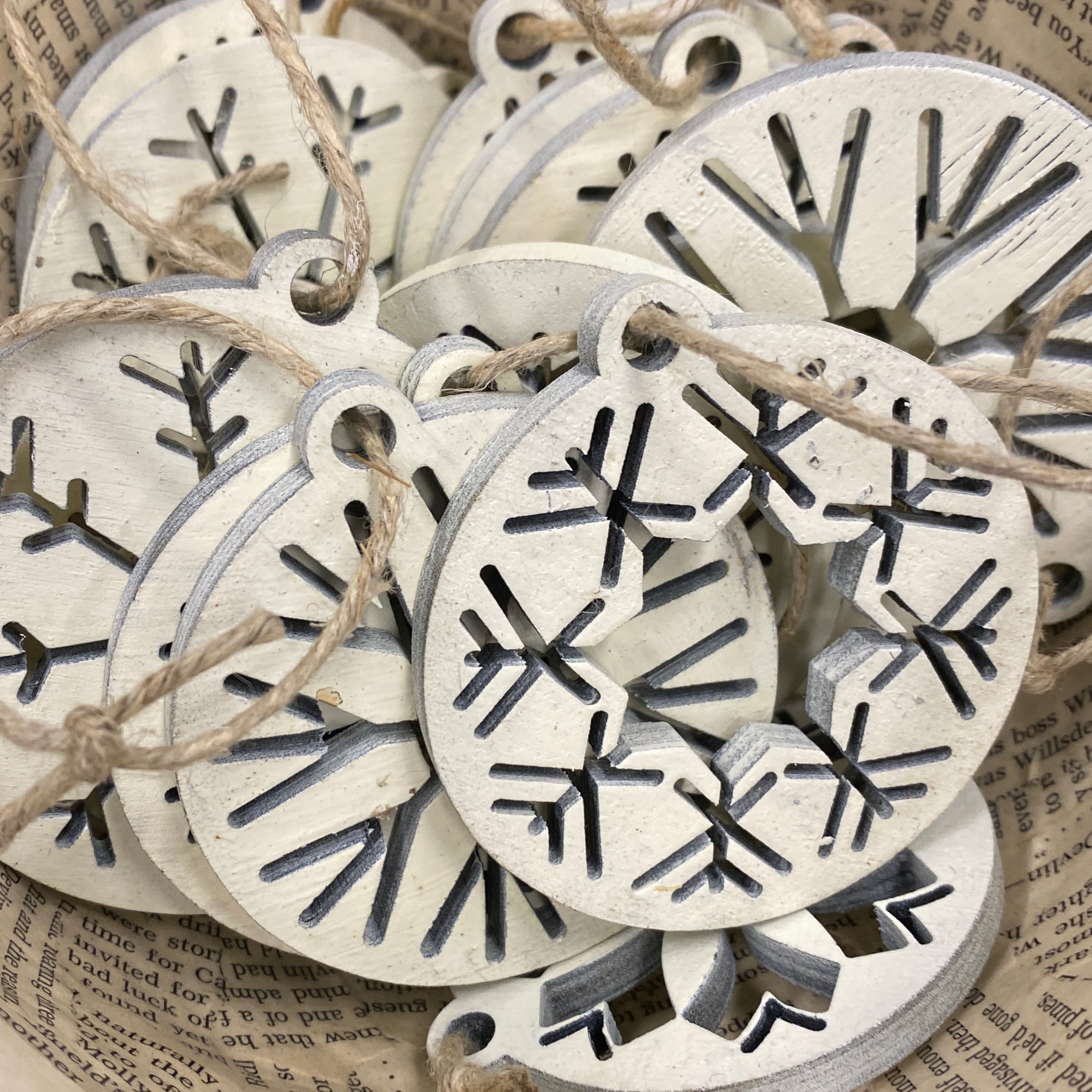 Snowflake Decorations Cutout