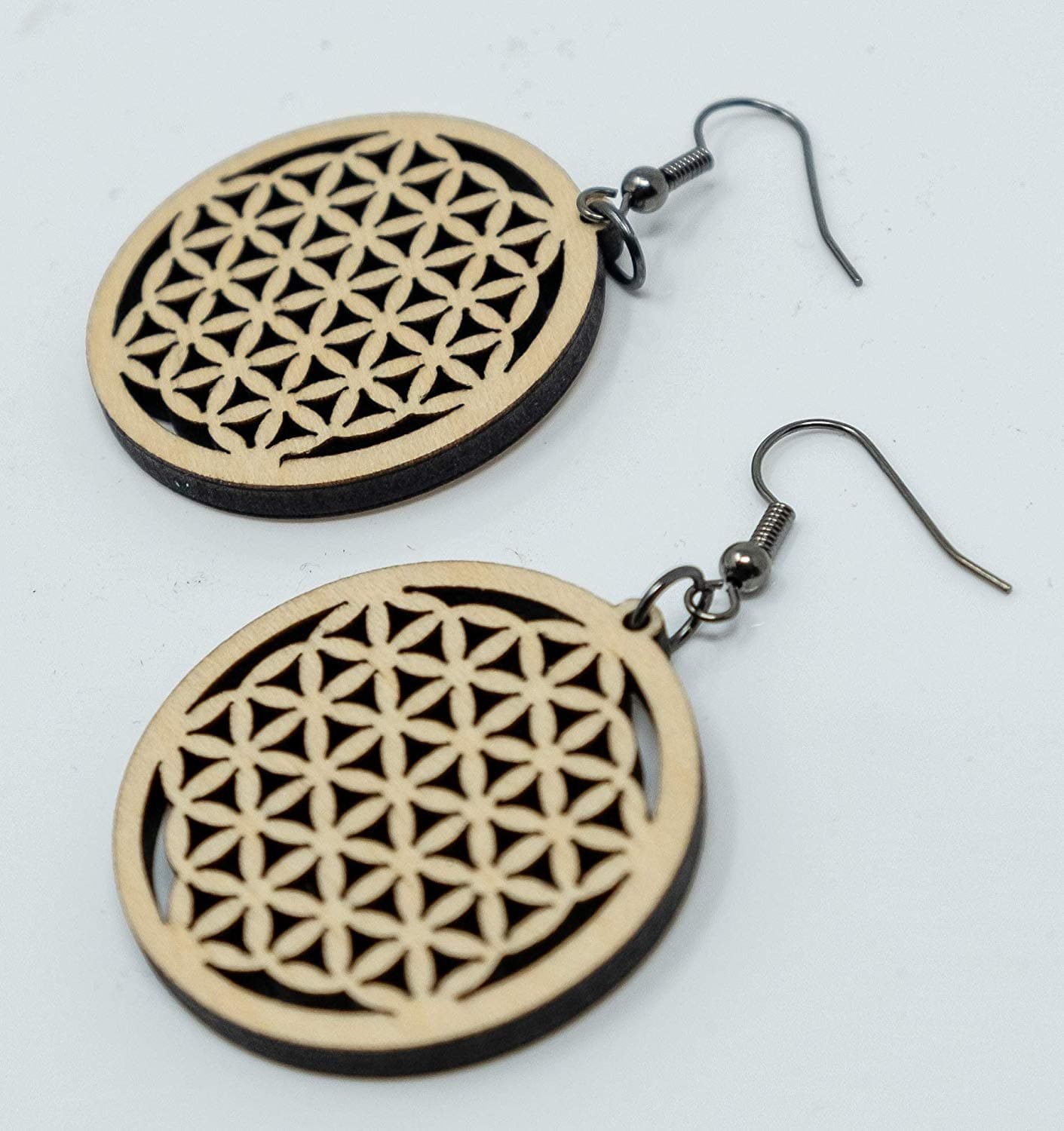 Flower of Life Cut-through Earrings